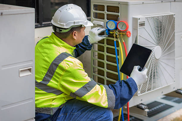 Professional Hvac technician working in Whitestown, IN